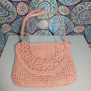 LC Lauren Conrad Crochet Crossbody Bag